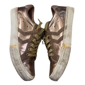 Vintage Havana Babe Washed Rose Gold Distressed Casual Sneakers Size 6